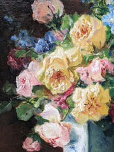 Charger l&#39;image dans la galerie, P.Valmon alias Henri Cauchois (1850-1911) bouquets de fleurs XIXe
