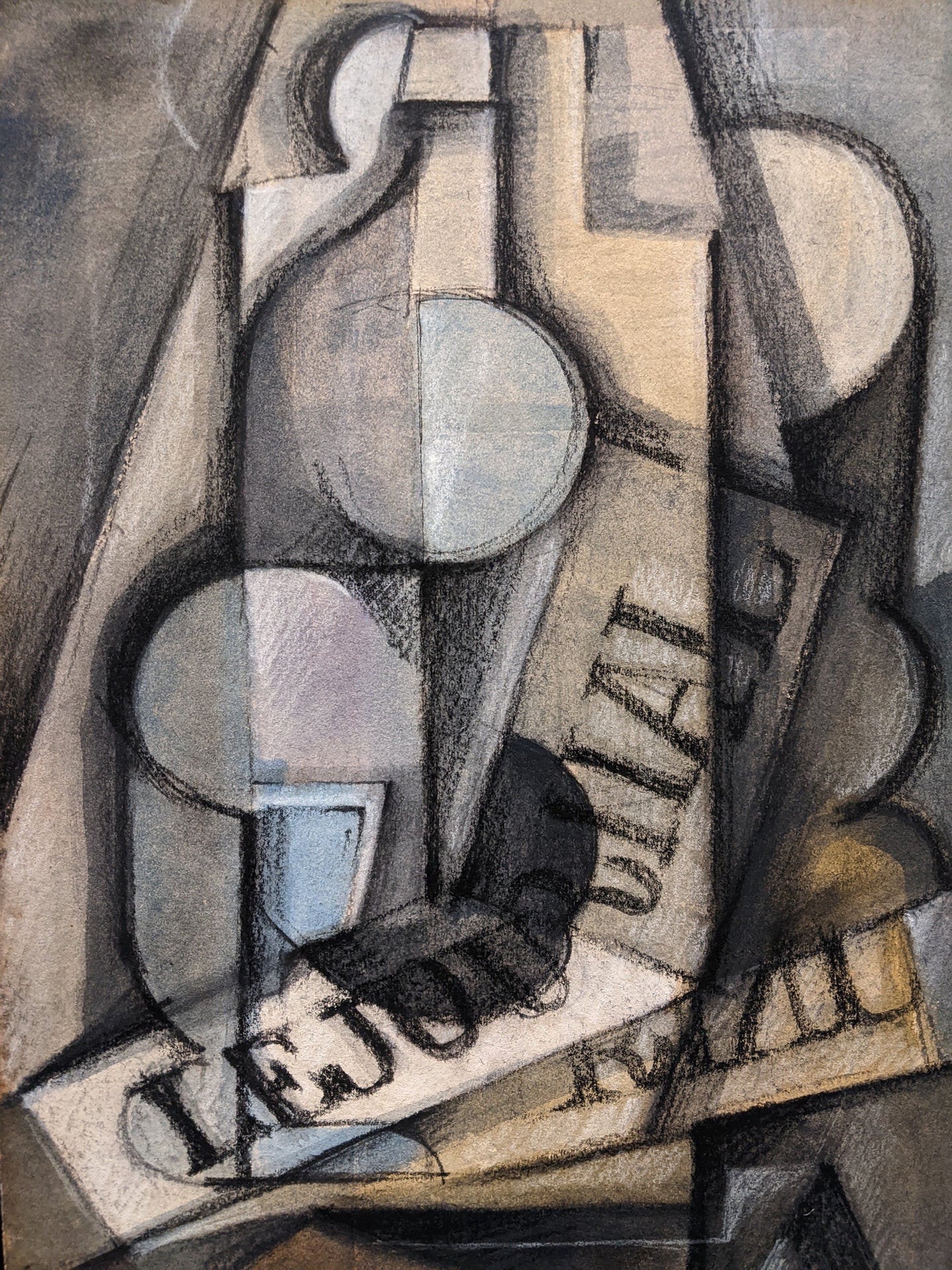 Albert COSTE (1895-1985) Composition cubiste circa 1950