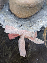 Charger l&#39;image dans la galerie, Jacques JOBBÉ-DUVAL (1854-1947) attribué à portrait jeune fille au noeud circa 1877
