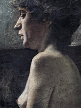 Charger l&#39;image dans la galerie, Ecole française du XIXe Portrait de femme de profil anonyme

