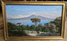 Charger l&#39;image dans la galerie, Paolo Catalano (1843-?) Baie de Naples animée fin XIXe
