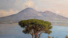 Charger l&#39;image dans la galerie, Paolo Catalano (1843-?) Baie de Naples animée fin XIXe
