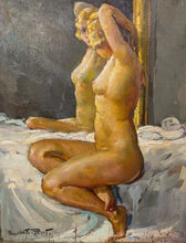Charger l&#39;image dans la galerie, Maurice François PERROT (1892-1935) femme devant miroir vers  1920/30
