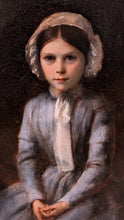 Charger l&#39;image dans la galerie, École française milieu XIXe portrait jeune fille
