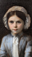 Charger l&#39;image dans la galerie, École française milieu XIXe portrait jeune fille
