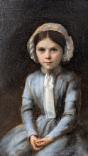 Charger l&#39;image dans la galerie, École française milieu XIXe portrait jeune fille
