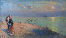 Charger l'image dans la galerie, Alphonse CHIGOT (1824-1917) soldat devant coucher de soleil vers 1916
