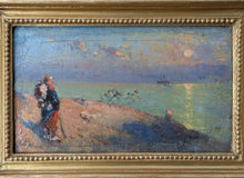 Charger l'image dans la galerie, Alphonse CHIGOT (1824-1917) soldat devant coucher de soleil vers 1916
