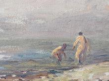Charger l&#39;image dans la galerie, Georges Ricard-Cordingley (1873-1939) baigneurs bord de mer circa 1900

