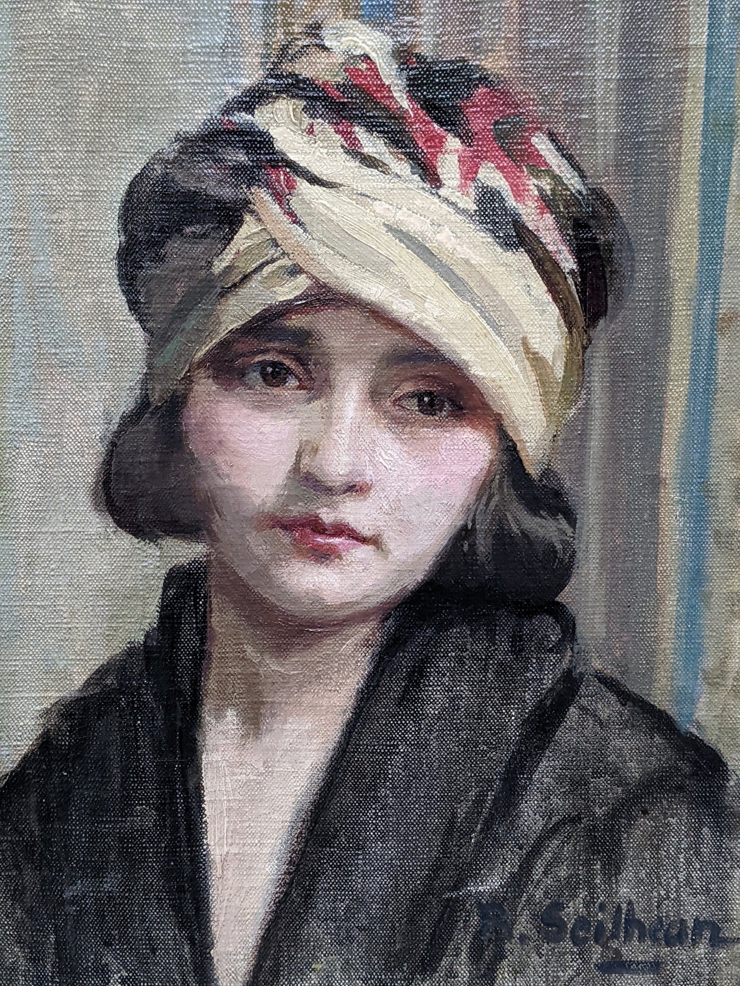 Renée SEILHEAN (1897-1990) jeune femme au turban vers 1926