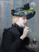Charger l&#39;image dans la galerie, Jean Antoine Denis CAUCAUNIER (1854-1916) Jeune femme au boudoir circa 1880

