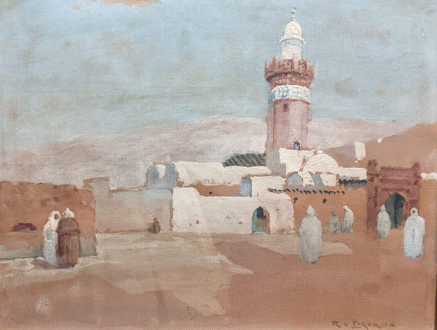 René LIGERON (1880-1946) scène orientaliste vers 1900