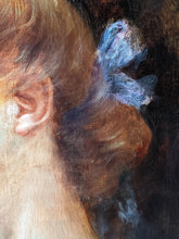 Charger l&#39;image dans la galerie, Judith BARRIOT (1880-1979) portrait femme au chignon vers 1900
