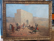 Charger l&#39;image dans la galerie, Alphonse CHIGOT (1824-1917) touaregs devant un bâtiment vers 1890
