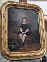 Charger l&#39;image dans la galerie, Adolphe FINCK (1802-?) jeune fille assise dans un fauteuil 1851
