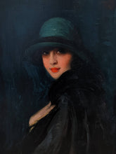 Charger l&#39;image dans la galerie, Cyprien Eugène BOULET (1877-1972) Élégante au chapeau 1926
