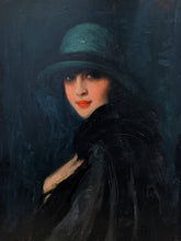 Charger l&#39;image dans la galerie, Cyprien Eugène BOULET (1877-1972) Élégante au chapeau 1926
