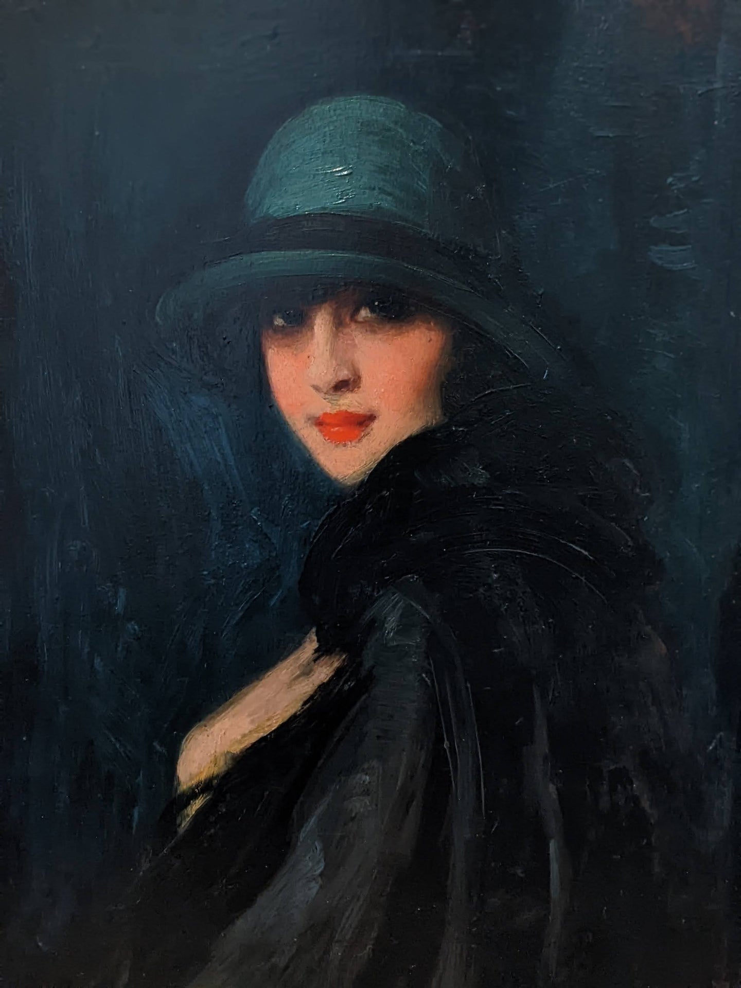 Cyprien Eugène BOULET (1877-1972) Élégante au chapeau 1926