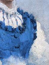 Charger l&#39;image dans la galerie, Célestin-Joseph BLANC (1818-1888) portrait jeune gilet bleu 1877
