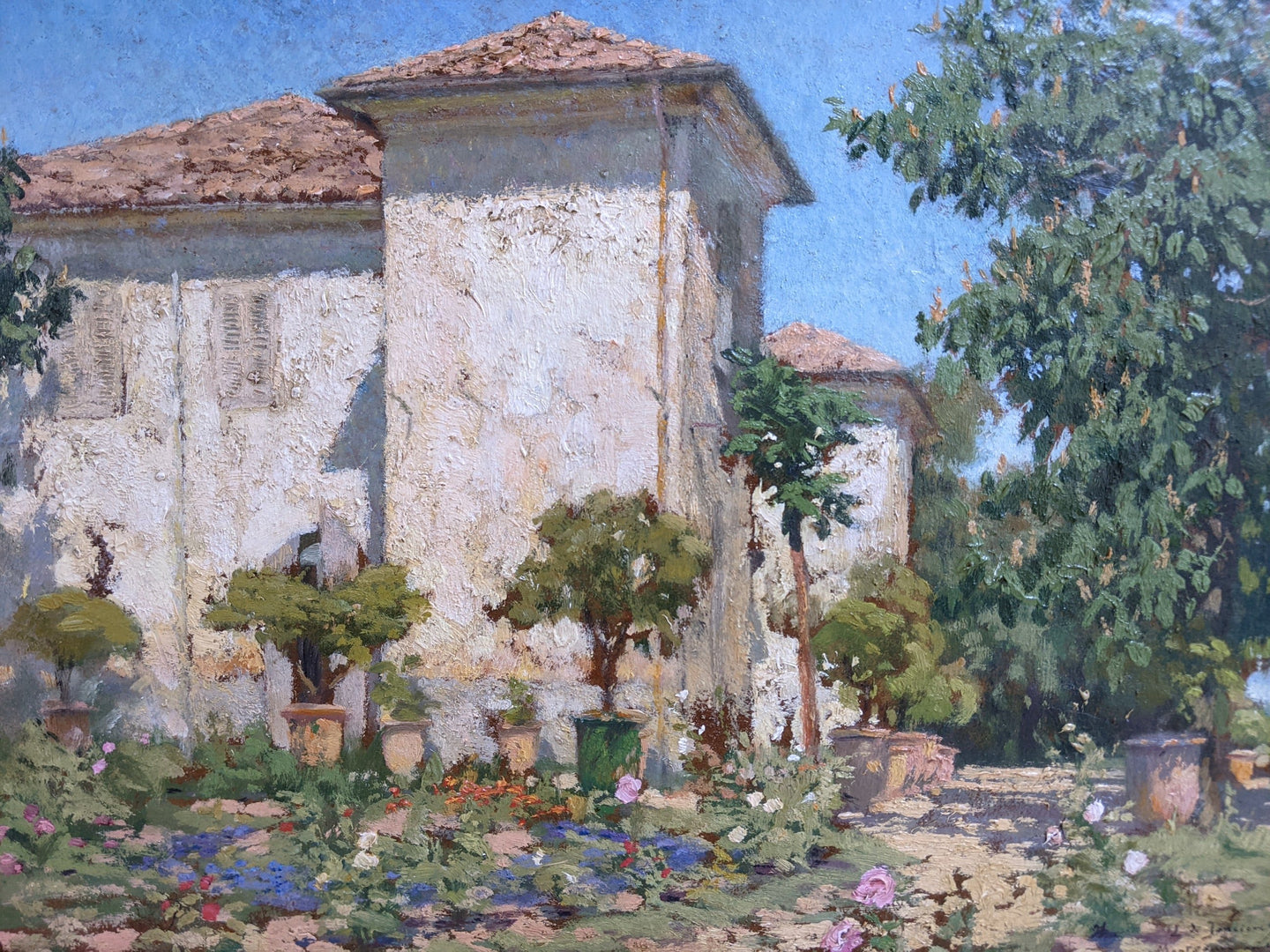 Léonce De Joncières (1871-1952) Château de Montsauve dans le Gard (30) 1918