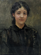 Charger l&#39;image dans la galerie, Léon HOUYOUX (1856-1940) portrait femme 1889
