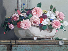 Charger l&#39;image dans la galerie, Lucien Victor Guirand De Scevola (1871-1950) Roses en bouquet vers 1940
