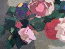 Charger l&#39;image dans la galerie, Lucien Victor Guirand De Scevola (1871-1950) Roses en bouquet vers 1940
