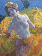 Charger l'image dans la galerie, Claudio Castelucho y Diana (1870-1927) Femme dansant avec voile jaune
