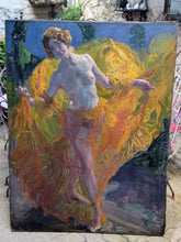 Charger l'image dans la galerie, Claudio Castelucho y Diana (1870-1927) Femme dansant avec voile jaune
