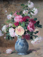 Charger l'image dans la galerie, Émile-Louis Minet (1841-1923) bouquet de fleurs fin XIXe
