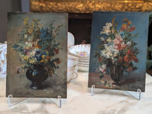 Charger l'image dans la galerie, Paire de panneaux fleurs datés 1883 signé Coste
