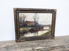 Charger l&#39;image dans la galerie, Kees TERLOUW (1890-1948) Péniche sur le canal circa 1930
