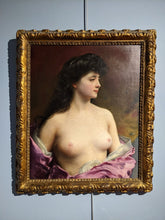 Charger l&#39;image dans la galerie, Joseph WENCKER (1848-1919) nu drapé mauve circa 1890
