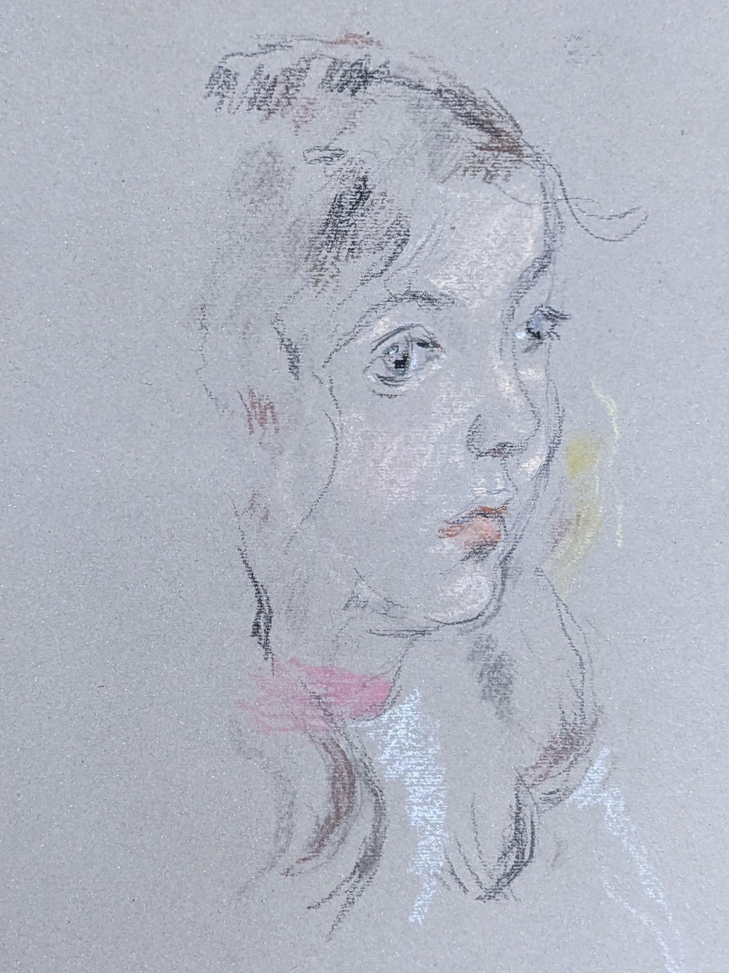 Sigurd FREDRIKSEN (1907-1986) portrait jeune fille circa 1970