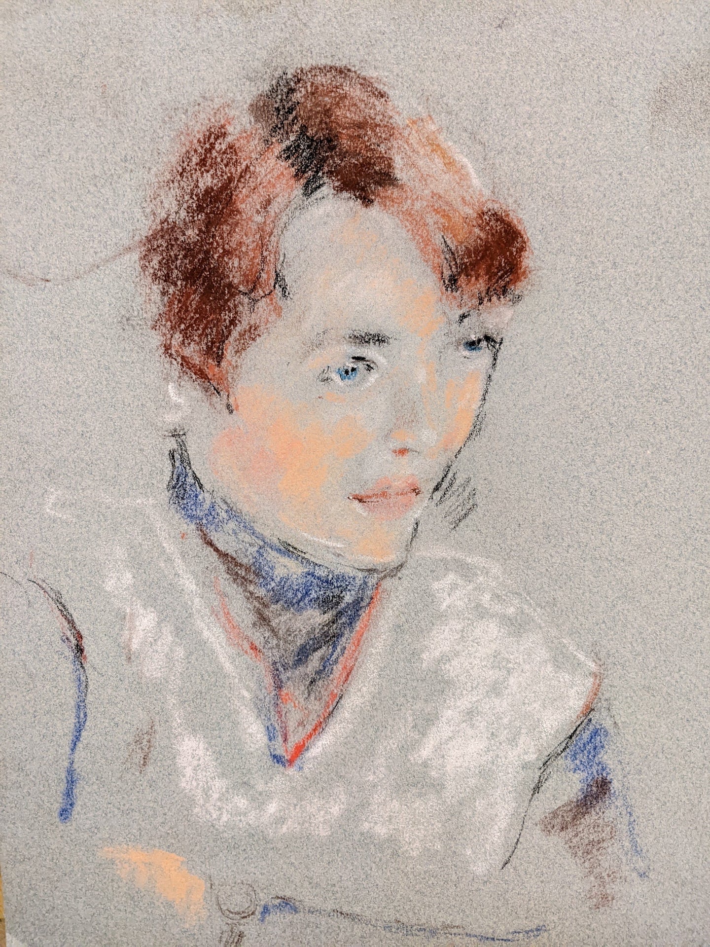 Sigurd FREDRIKSEN (1907-1986) portrait jeune garçon circa 1970