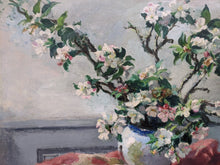 Charger l&#39;image dans la galerie, Ecole française Josué GABORIAUD (1883-1955) nature morte aux branches de cerisier 1951
